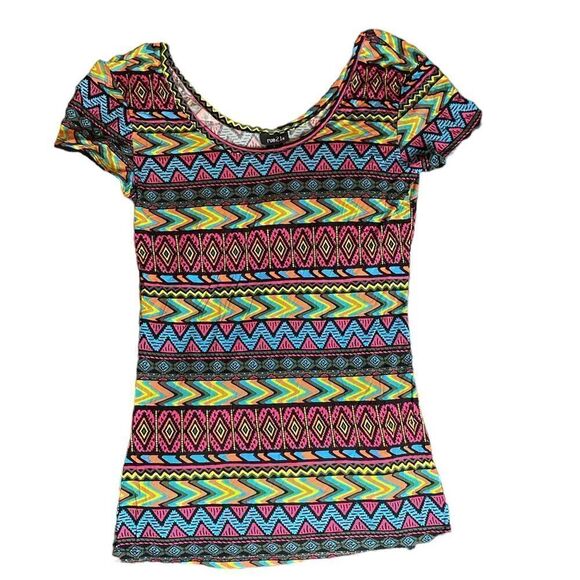 Neon Azteca T Shirt - Picture 1 of 6